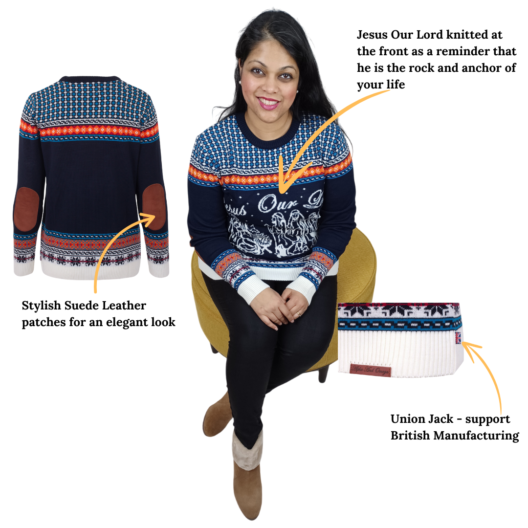 'JESUS OUR LORD' KNIT WOMEN'S JUMPER