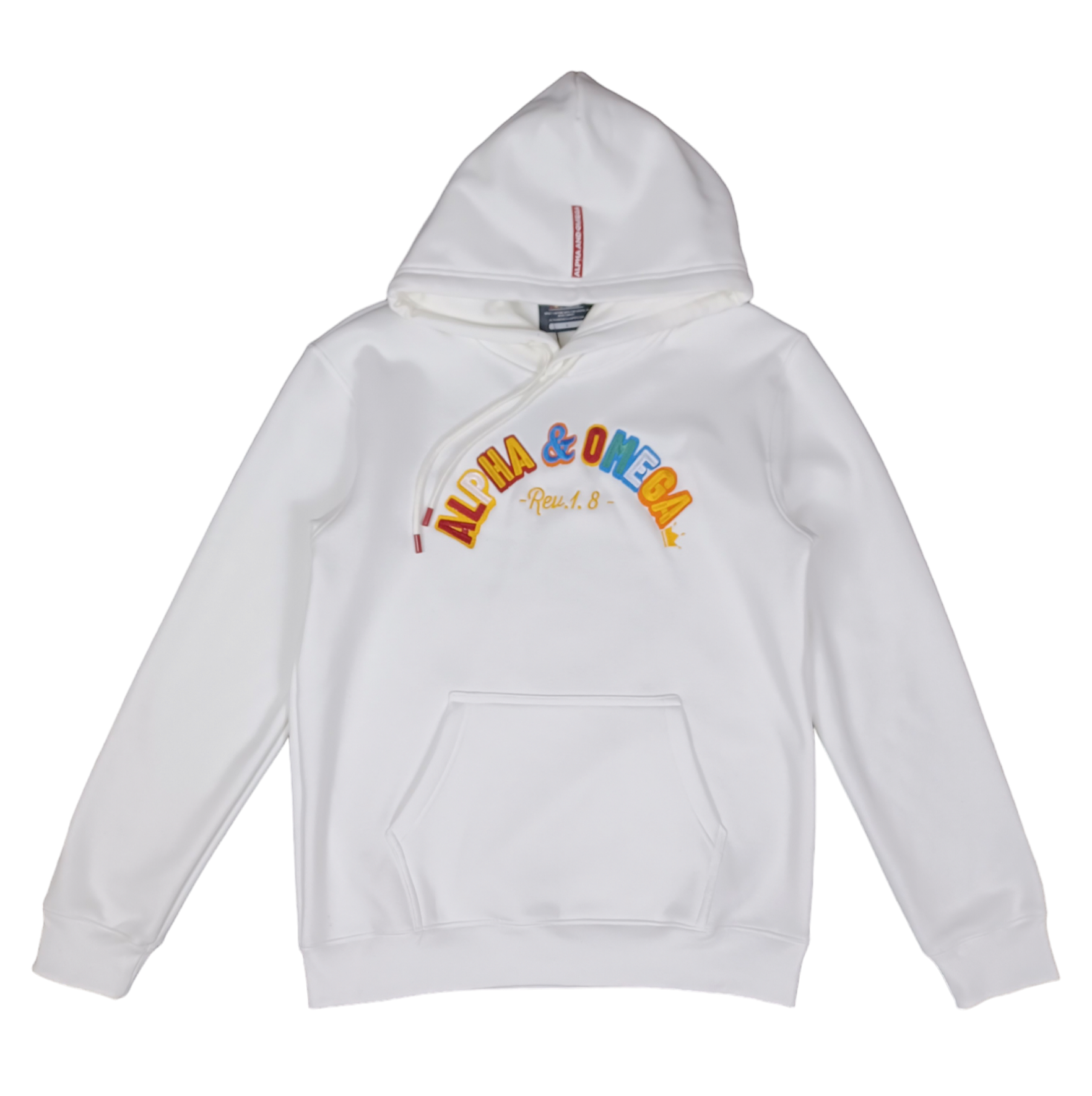 AΩ Alpha Omega White Snakeskin Hoodie