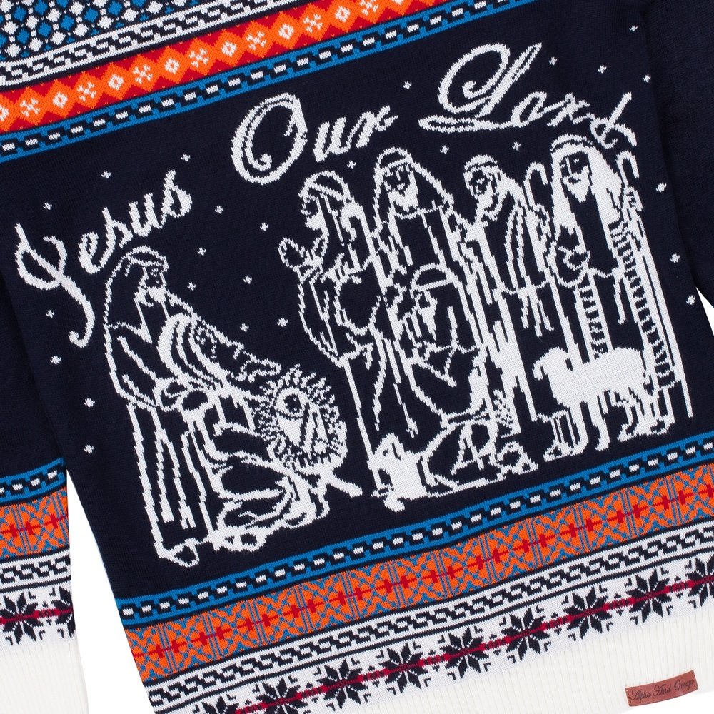 Women's christian knitted fair isle sweater jumpers