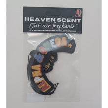 Load image into Gallery viewer, ALPHA AND OMEGA, The Great I AM Rev. 1.8- Heaven Scent Car Air Freshener
