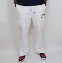 Load image into Gallery viewer, Embroidered White Fashion Track Pants (Ltd Ed. 2024)
