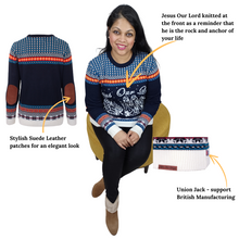 Load image into Gallery viewer, &#39;Jesus our Lord&#39; Knitted Fairisle Women&#39;s Jumper
