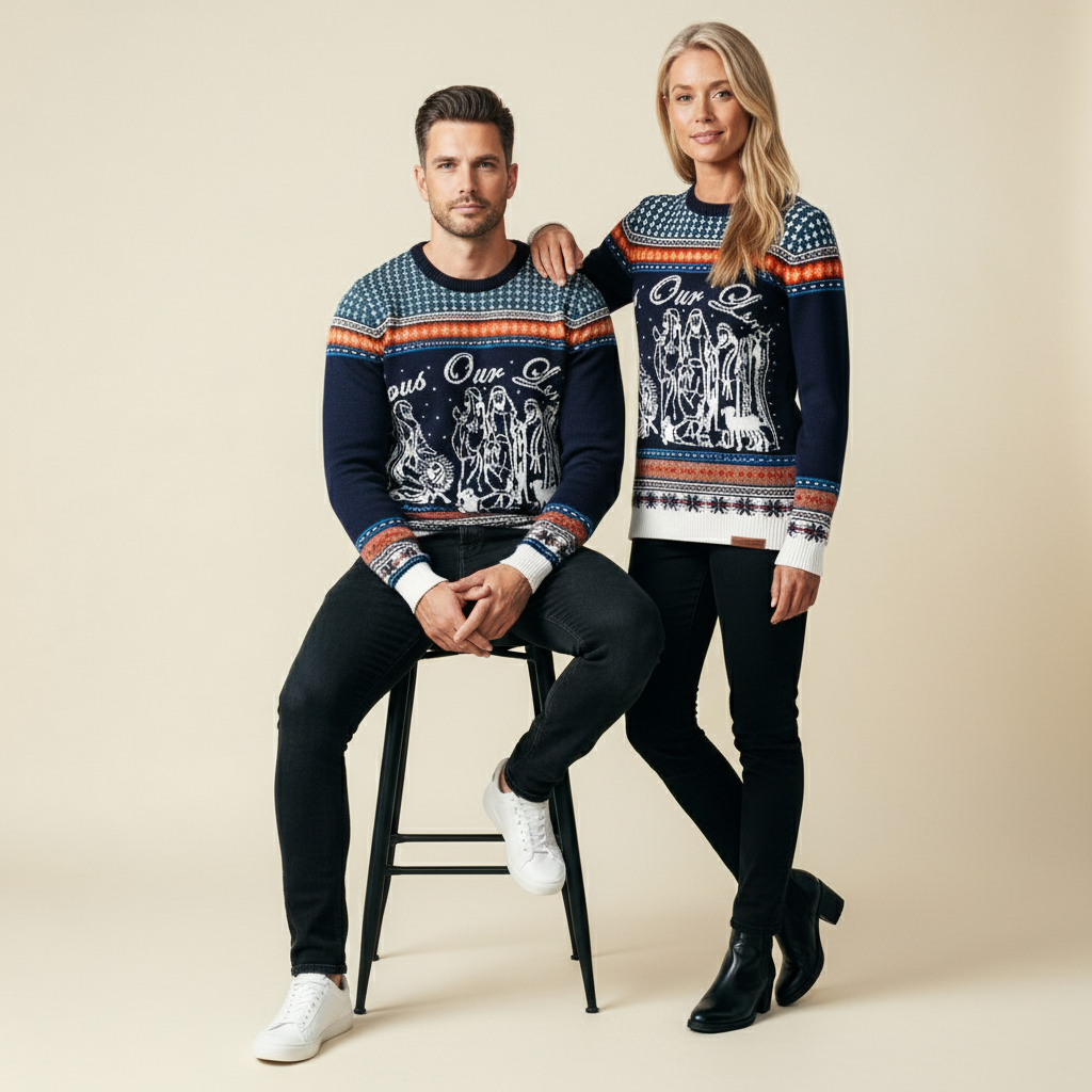 'JESUS OUR LORD' KNIT MEN'S JUMPER (Buy 1 Get 1 Half Price - Limited time only)