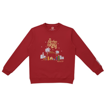 Load image into Gallery viewer, &#39;YESHUA IS KING&#39; Embroidered Red Sweatshirt - PRE-ORDER
