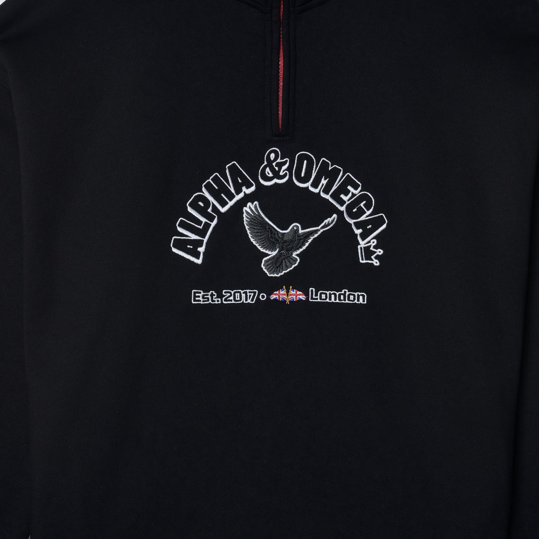Alpha & Omega Rev. 1:8 Heavyweight Christian Fleece Jacket - Black (JOIN THE WAITLIST)