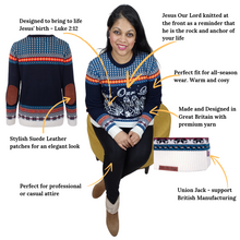 Load image into Gallery viewer, &#39;Jesus our Lord&#39; Knitted Fairisle Women&#39;s Jumper
