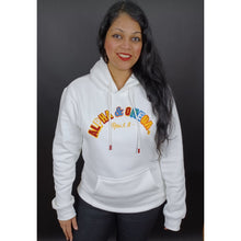 Load image into Gallery viewer, ALPHA AND OMEGA REV. 1. 8, Embroidered Hoodie (White)
