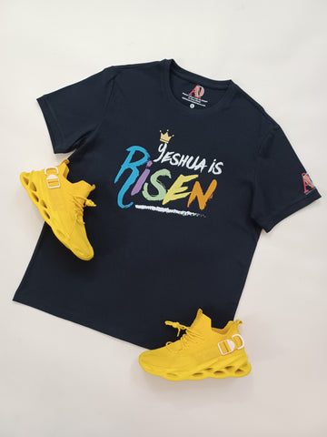 Risen Saviour Yeshua T-Shirt (Navy)