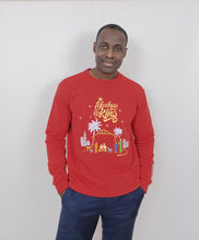 Load image into Gallery viewer, &#39;YESHUA IS KING&#39; Embroidered Red Sweatshirt (PRE-ORDER Open)
