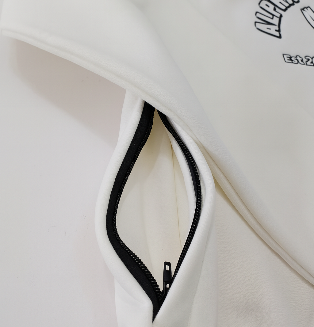 Alpha & Omega Rev. 1:8 Heavyweight Christian Fleece Jacket - Beige (JOIN THE WAITLIST)