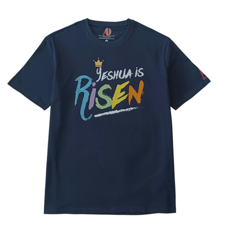Risen Saviour Yeshua T-Shirt (Navy)