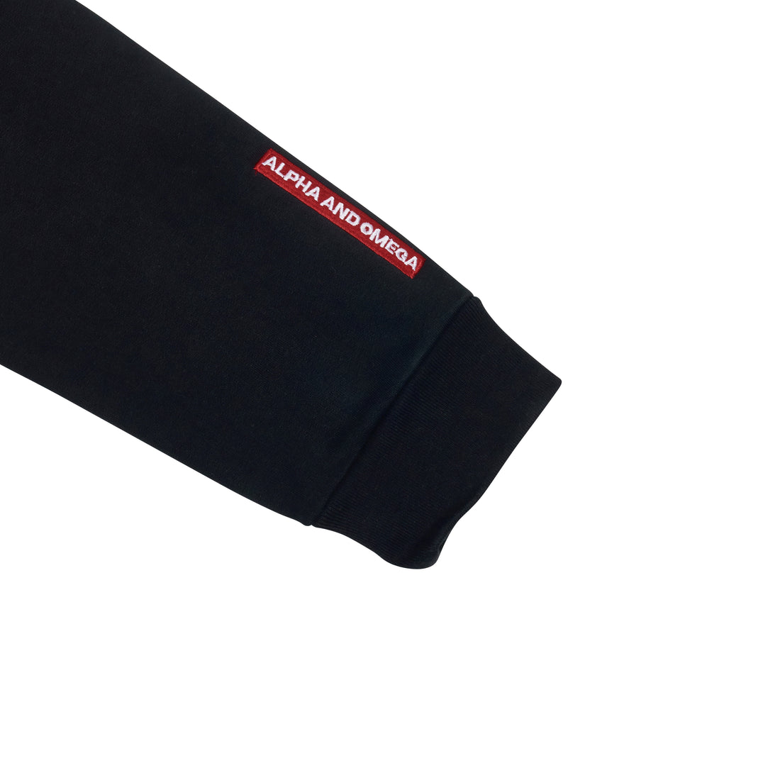'JESUS IS KING 👑' Embroidered Crew Neck Black Sweatshirt