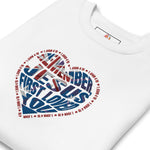 SPREAD HOPE NATIONS, 'Jesus First Loved You' Unisex Premium Sweatshirt (AUSTRALIA)