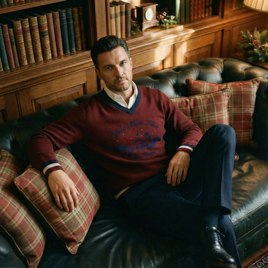 'WORD MADE FLESH' Burgundy Heritage Knit