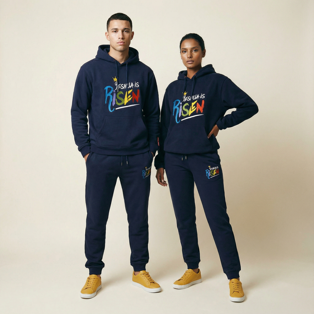 'YESHUA IS RISEN' Embroidered Tracksuit