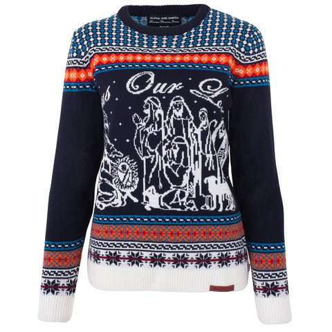 'Jesus our Lord' Knitted Fairisle Women's Jumper