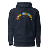 Multicoloured Logo Hoodie Unisex (Available in White/Black or Navy)